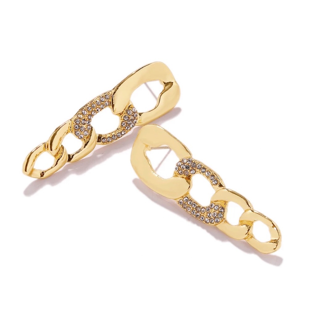New! Miami Nights Chain Drop Earrings - Picture 6 of 8